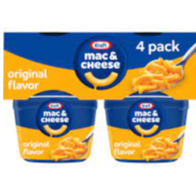 Instant Kraft Mac & Cheese 4 pk  Main Image